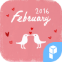 icon Calligrapher LaRa Calendar-02. Happy Valentines Day