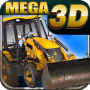 icon Power Truck 3D Racer !Drive a farm tractor, Big Bulldozer, Mega Crane and a Damper Van