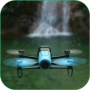 icon Waterfall by Drone Video LWP