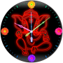 icon Ganesh Neon Clock