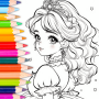 icon Doll Color: Princess Coloring untuk Samsung Galaxy Xcover 3 Value Edition