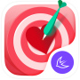 icon Valentine red heart theme untuk Samsung Galaxy S9+ SD845