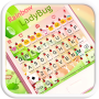 icon Rainbow Ladybug Emoji Keyboard untuk Samsung Galaxy Note 10.1 N8010