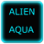 icon Alien Abstract Aqua Keyboard Skin