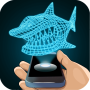 icon Hologram Shark 3D Simulator