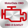 icon MotorData OBD2 ELM car scanner untuk oppo F3