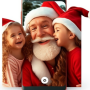 icon santa claus call