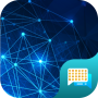 icon Blue Tech Free Emoji SMS Theme untuk Kenxinda X6