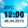 icon Weather Clock Widget untuk intex Aqua Strong 5.2